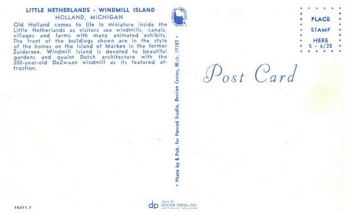 Little Netherlands - Old Postcard (newer photo)